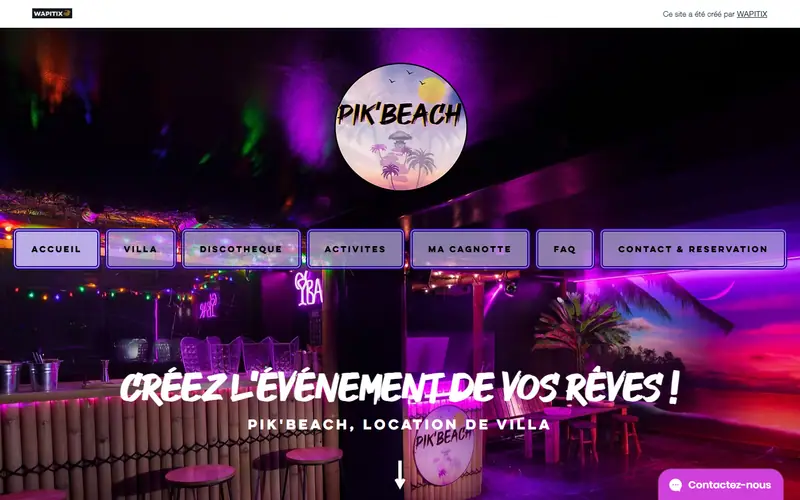 Villa Pik’Beach, avant : son ancien site