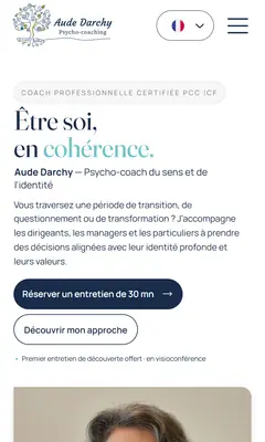 Aude Darchy, sur téléphone