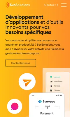 SunSolutions, sur téléphone