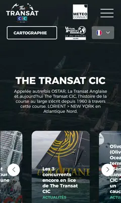 The Transat CIC, sur téléphone